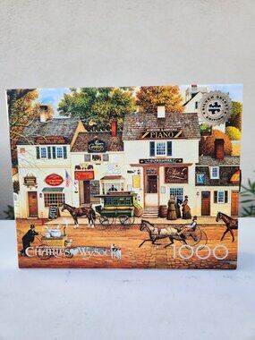 1000 Piece Jigsaw Puzzle Charles Wysocki Olde Cape Cod Horses Carriages Decor To